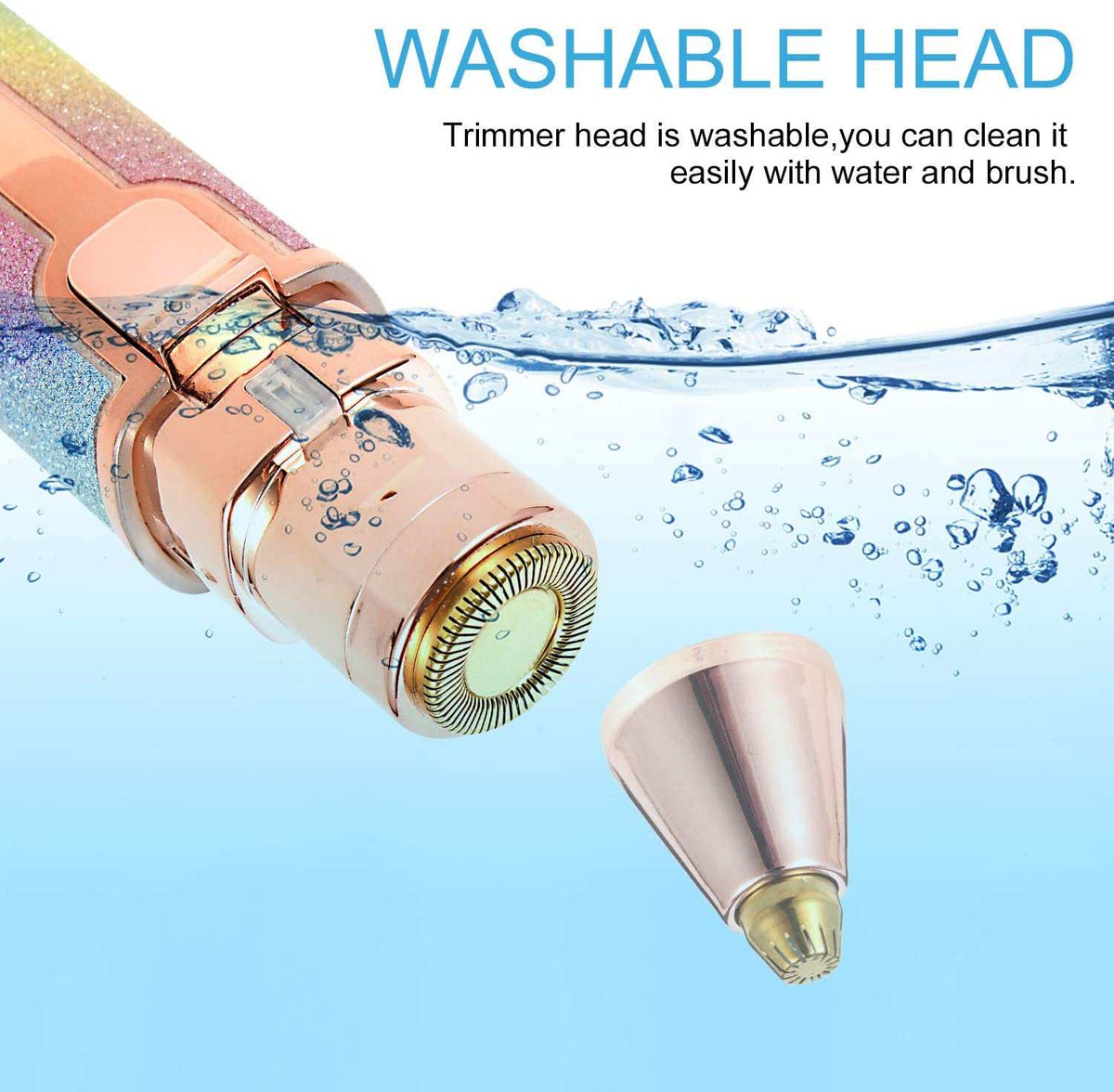 2-in-1 Eyebrow Trimmer & Facial Shaver for Women
