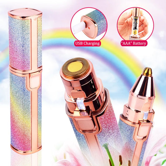 2-in-1 Eyebrow Trimmer & Facial Shaver for Women