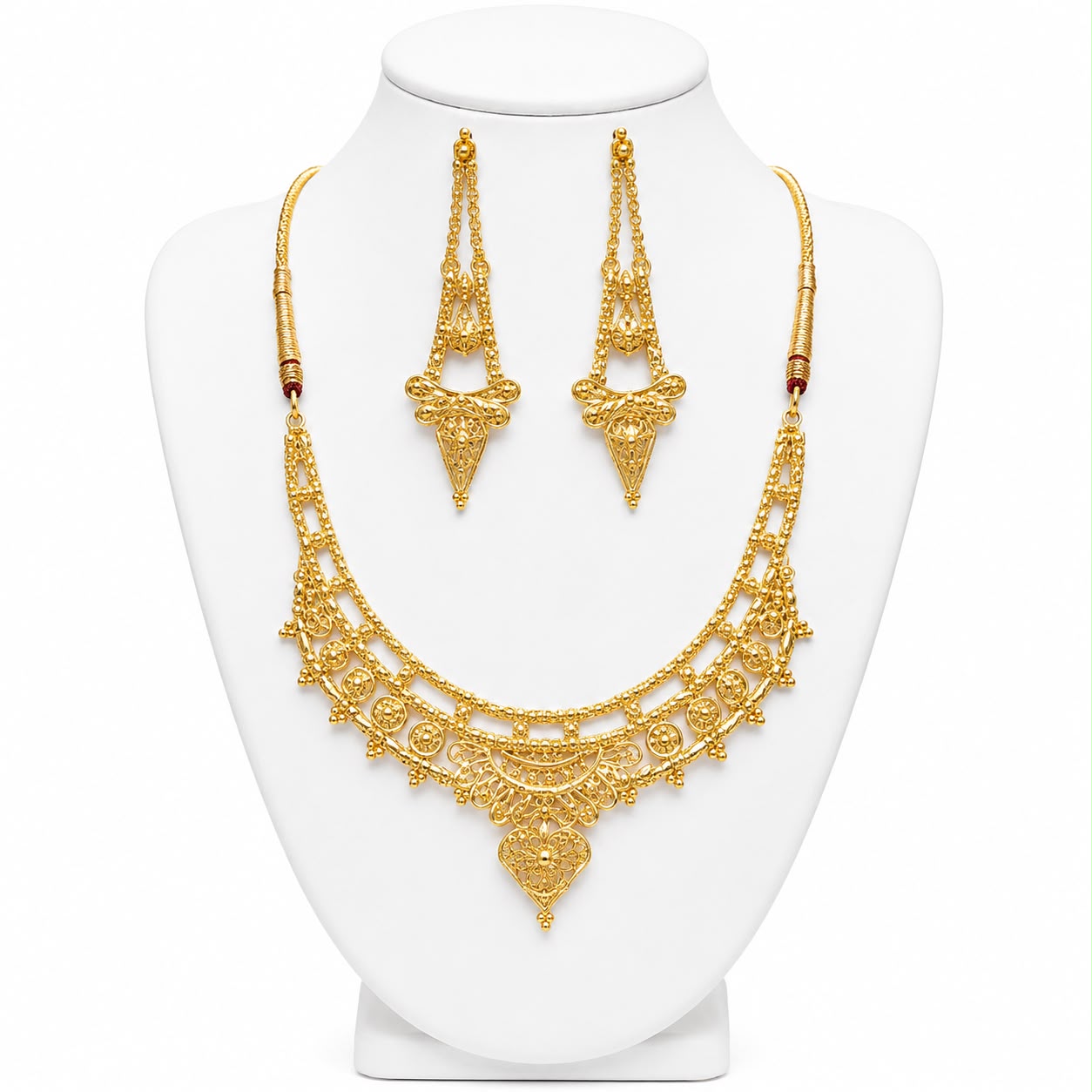 Royal Filigree Gold Necklace Set