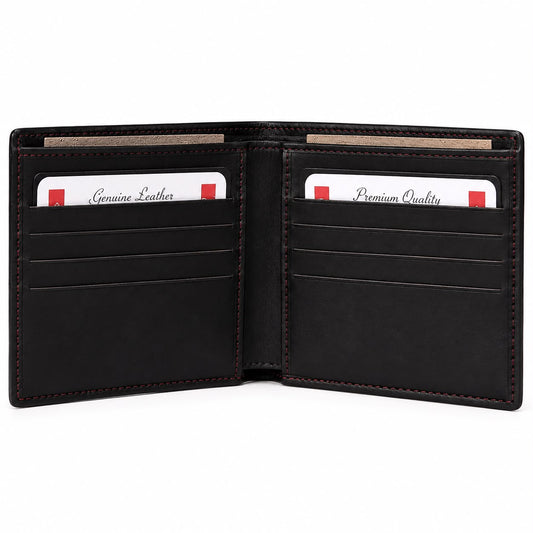 Classic Black Leather Wallet
