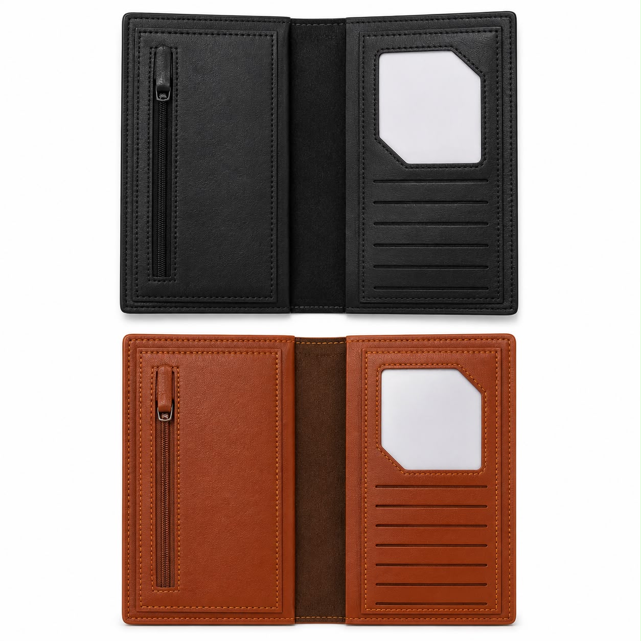 Classic Long Leather Wallet for Men