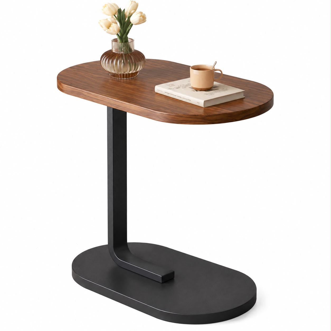 Adjustable Height Overbed Laptop Table | Mobile Bedside Desk for Home & Office