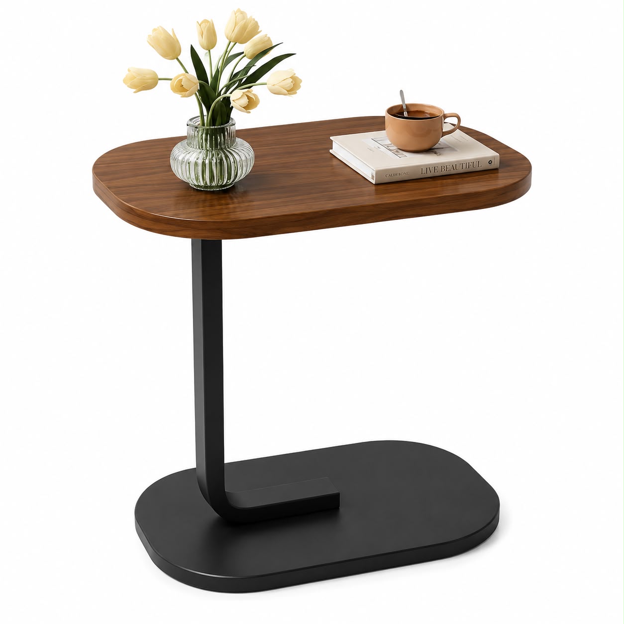 Adjustable Height Overbed Laptop Table | Mobile Bedside Desk for Home & Office