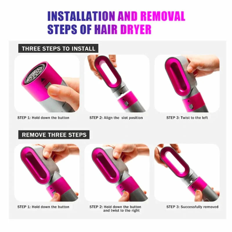 5-in-1 Hot Air Styler – Hair Dryer & Multi-Styling Tool