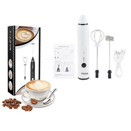 Rechargeable Electric Milk Frother | 3-Speed Coffee Foam Maker